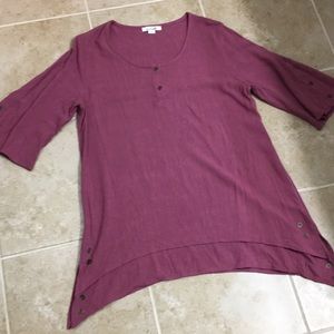 Purple Flowey Tunic
